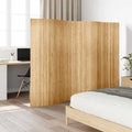 Biombo divisor de bambú natural ancho 250 cm alto 165 cm
