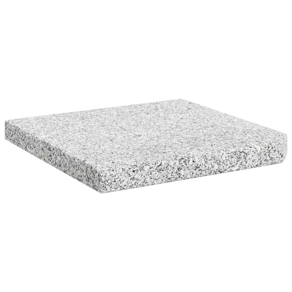 Base de peso de sombrilla de granito cuadrada gris 25 kg