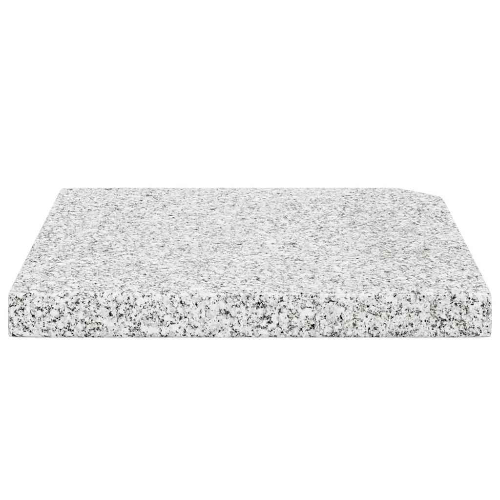 Base de peso de sombrilla de granito cuadrada gris 25 kg