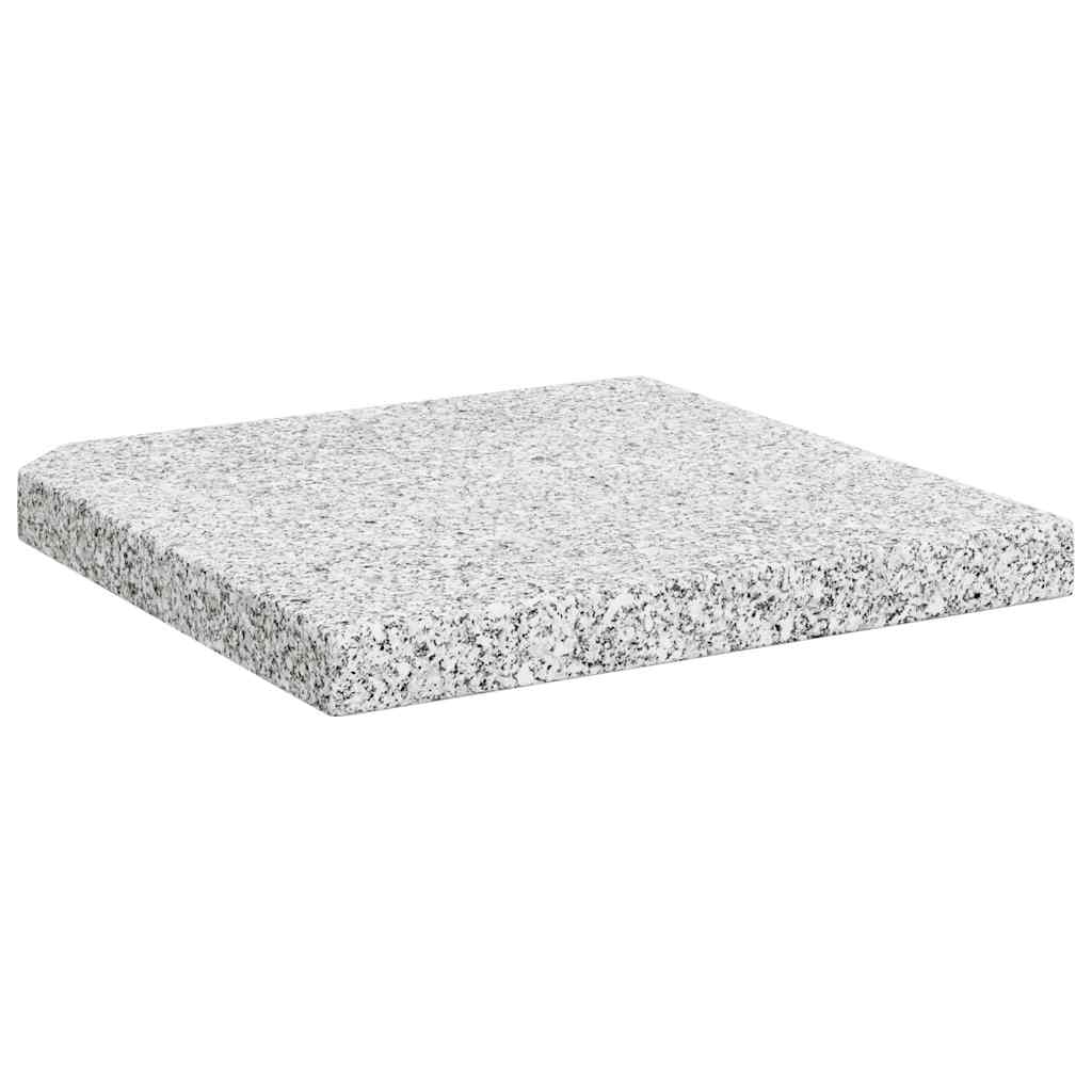 Base de peso de sombrilla de granito cuadrada gris 25 kg