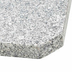 Base de peso de sombrilla de granito cuadrada gris 25 kg