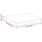 Base de peso de sombrilla de granito cuadrada gris 25 kg