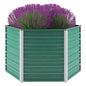 Floreira de aço galvanizado cinza antracite 100x40x77 cm