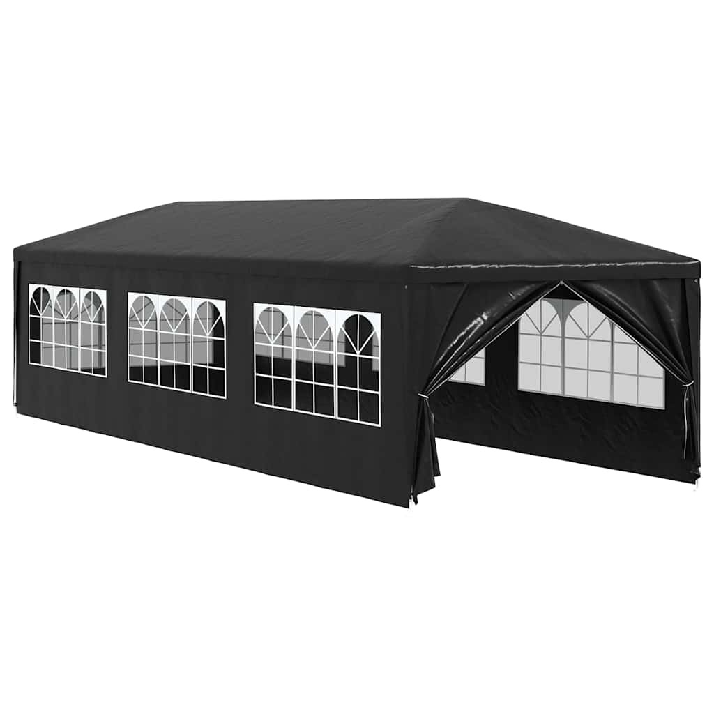 Carpa para fiestas gris antracita 3x9 m