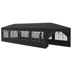 Carpa para fiestas gris antracita 3x12 m