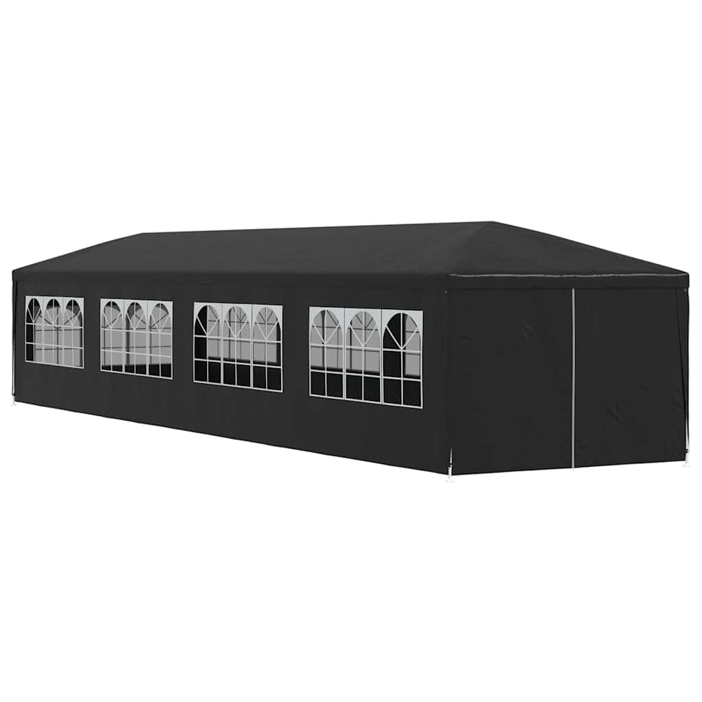 Carpa para fiestas gris antracita 3x12 m
