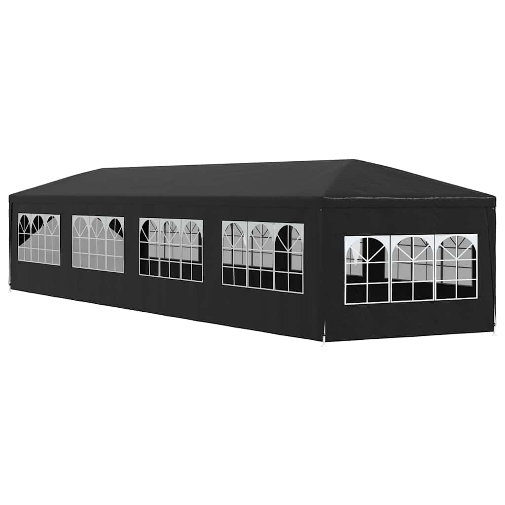 Carpa para fiestas gris antracita 3x12 m