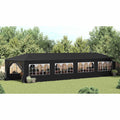 Carpa para fiestas gris antracita 3x12 m