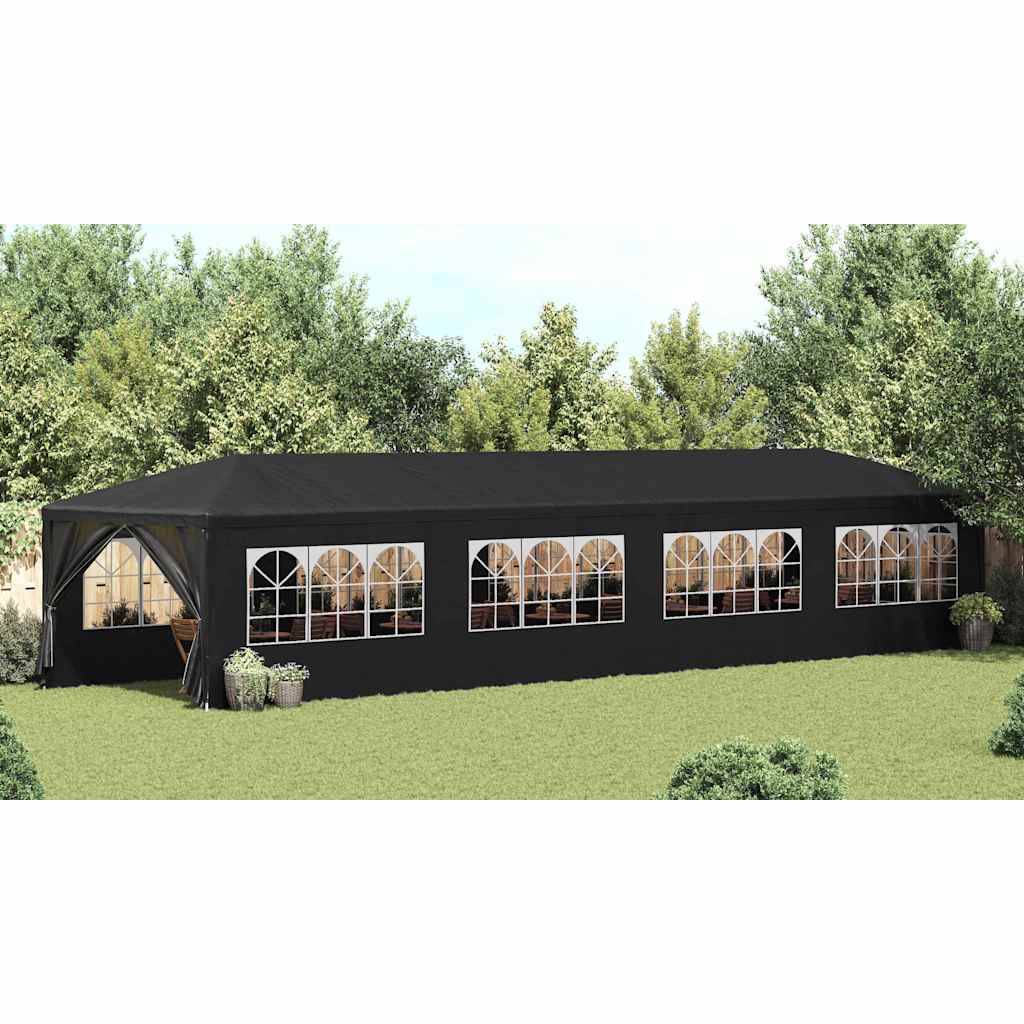 Carpa para fiestas gris antracita 3x12 m