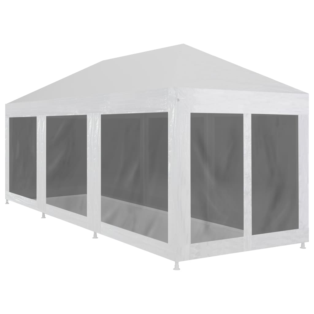 Carpa de celebraciones con 10 paredes de malla 12x3 m