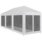 12x3 m Party tent with 10 mesh walls