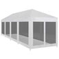 12x3 m Party tent with 10 mesh walls