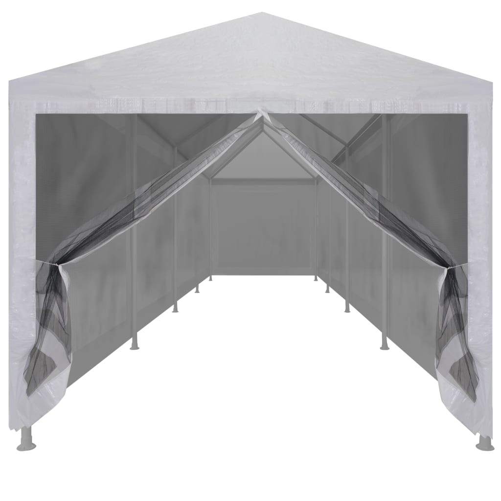 Carpa de celebraciones con 10 paredes de malla 12x3 m