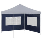 Paredes de carpa para fiestas con ventana 2 uds PE azul