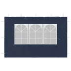 Paredes de carpa para fiestas con ventana 2 uds PE azul