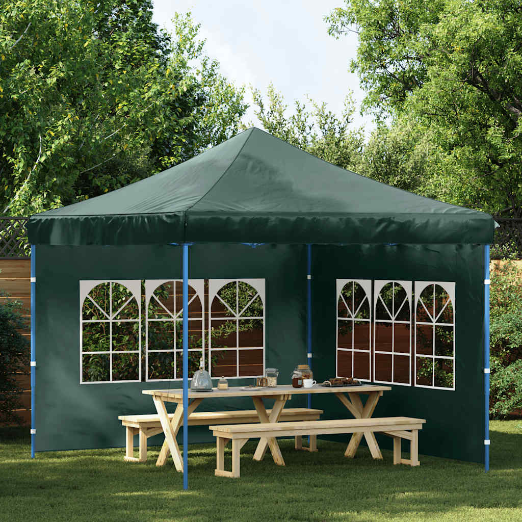 Paredes de carpa para fiestas con ventana 2 uds PE azul