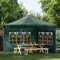 Party tent walls with window 2pcs PE blue