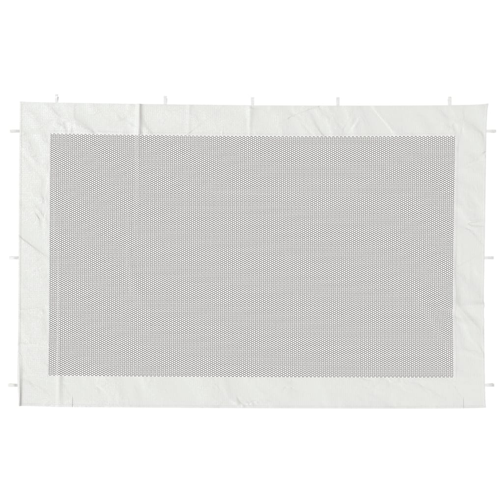 Pared lateral de carpa de fiesta 2 uds malla blanco y negra