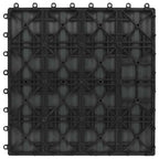Tile de Decking Diseño 3D 11 pcs Gris 30 x 30 cm WPC