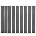 Tableros de valla de repuesto 9 uds WPC gris 170 cm