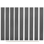 Tableros de valla de repuesto 9 uds WPC gris 170 cm