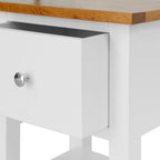 Mesita de noche de madera de roble maciza 36x30x47 cm