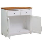 Aparador de madera de roble 90x33,5x83 cm