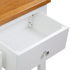 Mesa consola de madera de roble 83x30x73 cm