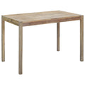 Mesa de comedor de madera maciza de acacia 120x70x75 cm