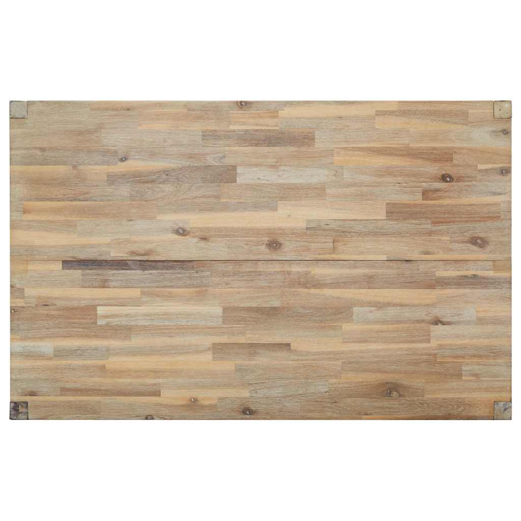 Mesa de comedor de madera maciza de acacia 120x70x75 cm