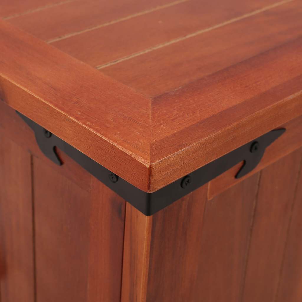 Baúl de almacenamiento 3 piezas de madera maciza de acacia