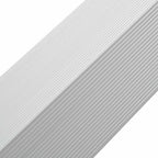 Moldura de ángulo de porche aluminio 5 unidades 170 cm plateado