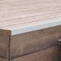 Moldura de ángulo de porche aluminio 5 unidades 170 cm plateado