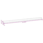 Molduras angulares 5 uds WPC color teca 170 cm