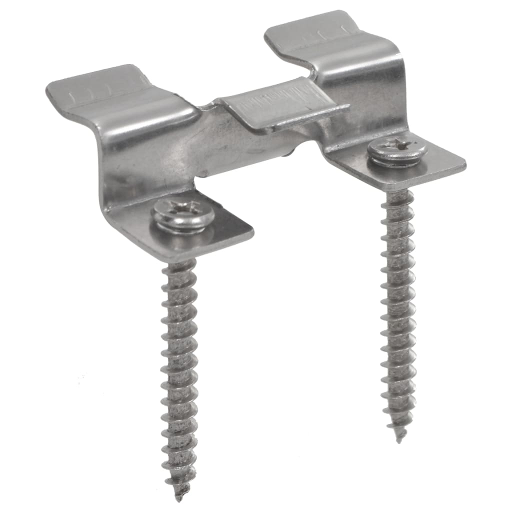 Clips de plataforma 100 uds y 200 tornillos de acero Inoxidable