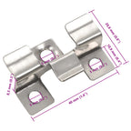 Clips de plataforma 100 uds y 200 tornillos de acero Inoxidable