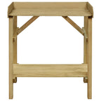 Mesa de jardinera madera de pino impregnada 75x40x90 cm