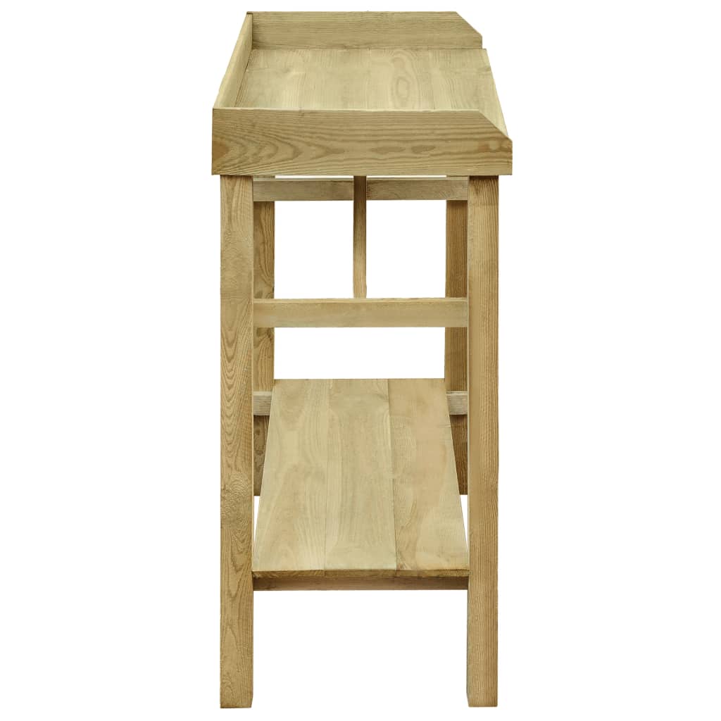 Mesa de jardinera madera de pino impregnada 75x40x90 cm