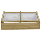 Invernadero de madera de pino impregnada 100x50x35 cm
