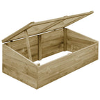 Invernadero de madera de pino impregnada 100x50x35 cm