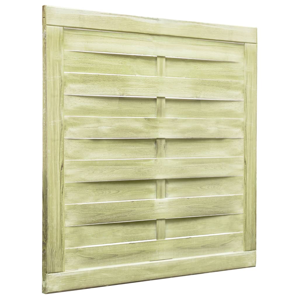 Puerta de jardín madera de pino impregnada verde 100x100 cm