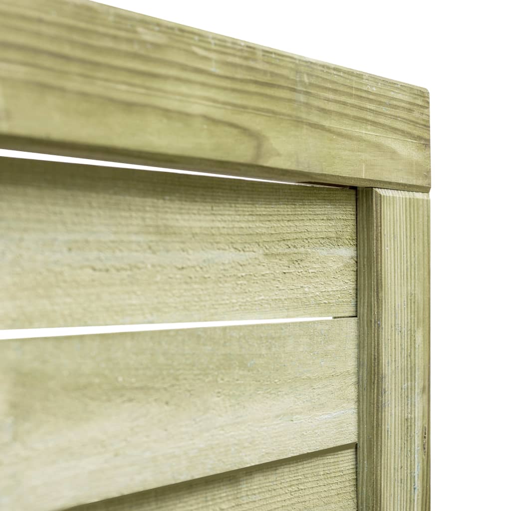 Puerta de jardín madera de pino impregnada verde 100x100 cm
