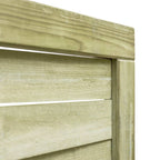 Puerta de jardín madera de pino impregnada verde 100x100 cm