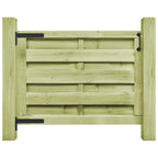 Puerta de jardín madera de pino impregnada verde 100x75 cm