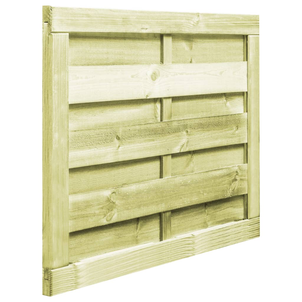 Puerta de jardín madera de pino impregnada verde 100x75 cm