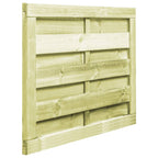 Puerta de jardín madera de pino impregnada verde 100x75 cm