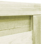 Puerta de jardín madera de pino impregnada verde 100x75 cm