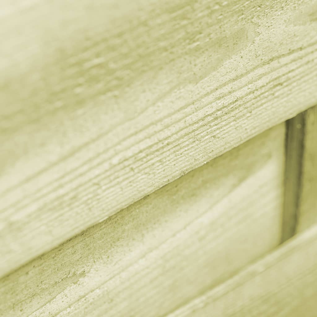 Puerta de jardín madera de pino impregnada verde 100x75 cm
