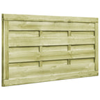 Puertas valla 2 uds madera pino impregnada 150x75 cm verde