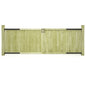 Wooden fence gates 2 pcs impregnated pine 300x100 cm